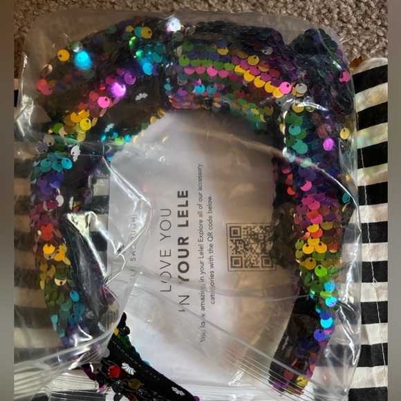 Lele Sadoughi Holly sequin bow headband - Picture 1 of 2